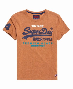 Superdry Premium Goods Tri Férfi Pólók Narancssárga | CTING6150